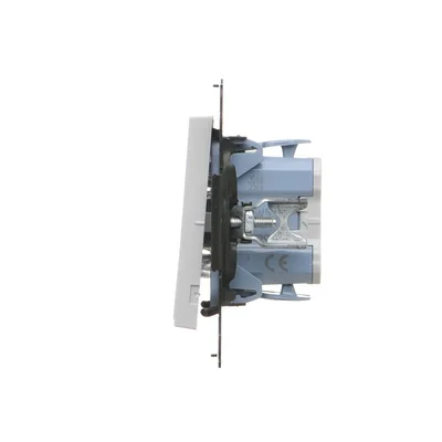Interrupteur à bougie Simon 55 WMDL-0107xx-114 (module) 10 AX, 250 V~, connecteurs rapides ; gris clair mat