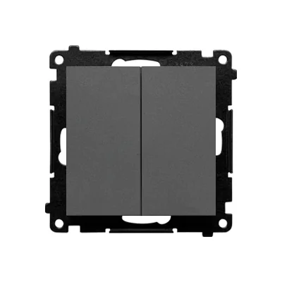 Interrupteur à bougie Simon 55 WMDL-0107xx-116 (module) 10 AX, 250 V~, connecteurs rapides ; graphite mat