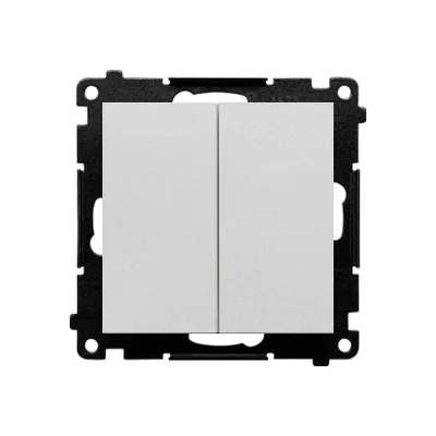 Interrupteur à bougie Simon 55 WMDL-0107xx-143 (module) 10 AX, 250 V~, connecteurs rapides ; aluminium mat