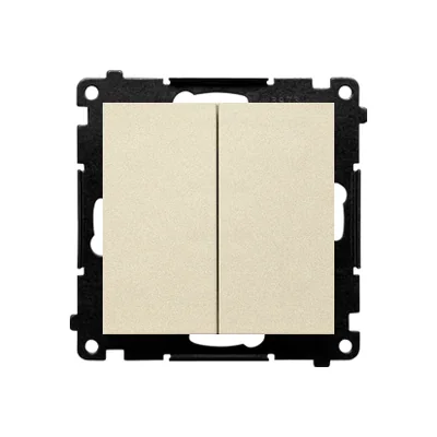 Interrupteur à bougie Simon 55 WMDL-0107xx-144 (module) 10 AX, 250 V~, connecteurs rapides ; finition champagne mat