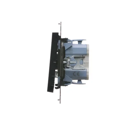 Interrupteur à bougie Simon 55 WMDL-0107xx-149 (module) 10 AX, 250 V~, connecteurs rapides ; noir mat