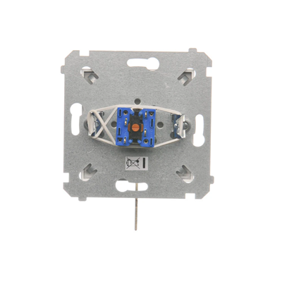 Interrupteur à clé de l'obturateur bouton momentané (module) 3 pos. "I-0-II" 2 contacts N/O 5A 230V argent (métallique)