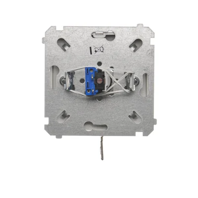 Interrupteur à clé unipolaire 2 positions "0-I" 5A 250V à souder métallisé satiné