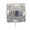Interrupteur à clé unipolaire (module) 2 positions 0-I N/O contact 5 A 230V argent (métallique)