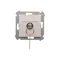 Interrupteur à clé unipolaire (module) 2 positions 0-I N/O contact 5 A 230V blanc