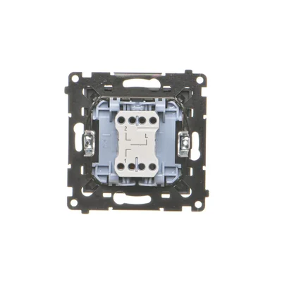 Interrupteur à volet roulant trois positions Simon 55 WMDL-0106L1-116 1-0-2 (module) 10 A, 250 V~, connecteurs rapides ; graphite mat