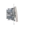 Interrupteur bipolaire avec rétroéclairage LED (module) 10A, 250V, connecteurs rapides, blanc