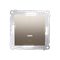 Interrupteur bipolaire avec rétroéclairage LED (module) 10A, 250V, connecteurs rapides, or (métallique)