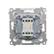 Interrupteur bipolaire (module) 10A, 250V, connecteurs rapides, blanc
