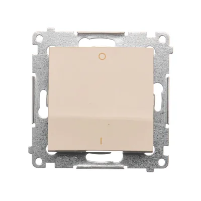 Interrupteur bipolaire (module) 10A, 250V, connecteurs rapides, crème