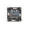 Interrupteur bipolaire Simon 55 WMDL-TW22A-149 (module) 16 AX, 250 V~, connecteurs rapides ; noir mat