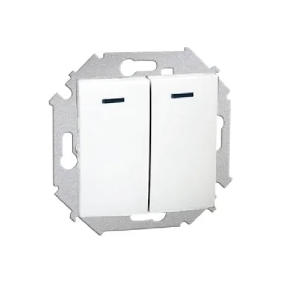 Interrupteur chandelier avec rétro-éclairage 10A 250V bornes à vis blanches