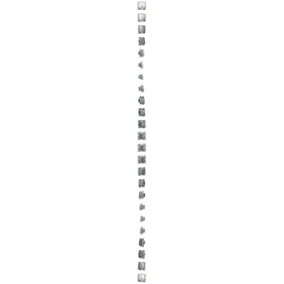 Interrupteur chandelier avec rétroéclairage LED et pour la version 230V (module), argent métallisé