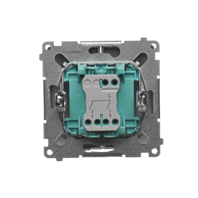 Interrupteur chandelier (module) 10A 250V bornes à vis satin (métallique)