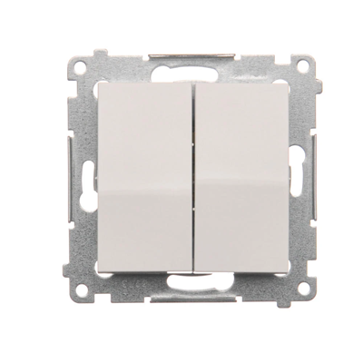 Interrupteur chandelier (module) 10A 250V connecteur rapide blanc