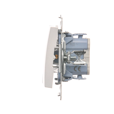 Interrupteur chandelier (module) 10A 250V connecteur rapide blanc