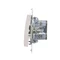 Interrupteur chandelier (module) 16A 250V bornes à vis blanc