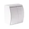 Interrupteur chandelier n/t IP44 blanc, Koala