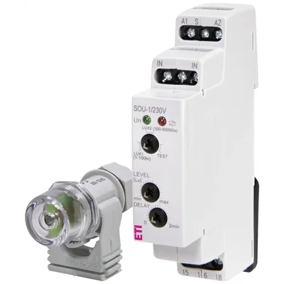 Interrupteur crépusculaire pour rail SOU-1 230