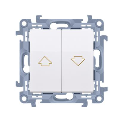 Interrupteur de volet (module) 10A 230V blanc