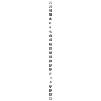 Interrupteur d'escalier double avec rétroéclairage (module) 10A 250V bornes à vis argent (métallique)