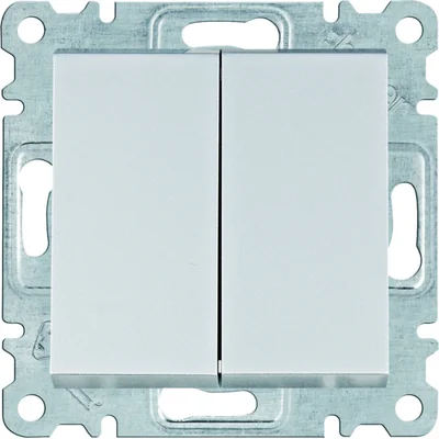 Interrupteur d'escalier double LUMINA Silver