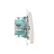 Interrupteur d'escalier (module) 10A 250V bornes à vis blanc