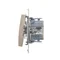 Interrupteur d'escalier (module) 10A 250V connecteurs rapides or (métallique)