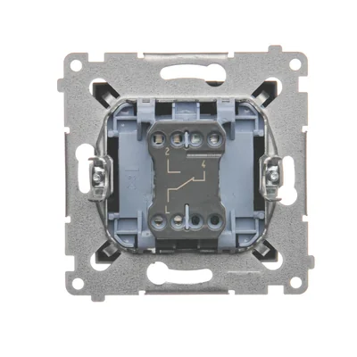 Interrupteur d'escalier (module) 16A 250V bornes à vis anthracite (métallique)