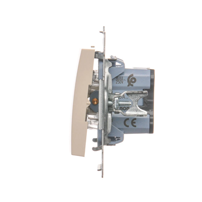 Interrupteur d'escalier (module) 16A 250V crème bornes à vis