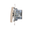 Interrupteur d'escalier (module) 16A 250V crème bornes à vis