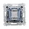 Interrupteur d'escalier Simon 54 WMDL-0600xx-049 sans pictogramme (module) 10AX, 250 V~, connecteurs rapides ; noir