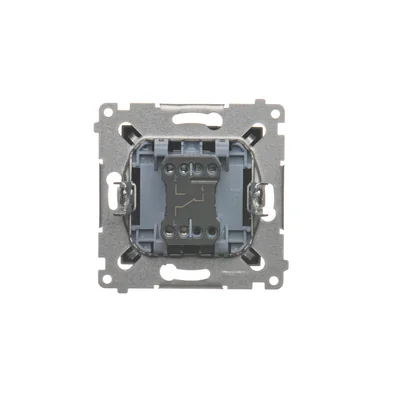 Interrupteur d'escalier Simon 54 WMDL-06012x-048 sans pictogramme (module) 16AX, 250 V~, bornes à vis ; anthracite