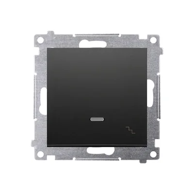 Interrupteur d'escalier Simon 54 WMDL-061xxx-049 avec rétroéclairage LED (module) 10AX, 250 V~, connecteurs rapides ; noir