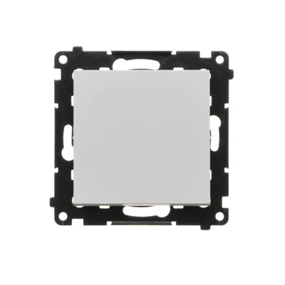 Interrupteur d'escalier Simon 55 WMDL-0106xx-114 sans pictogramme (module) 10 AX, 250 V~, connecteurs rapides ; gris clair mat