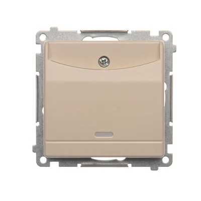 Interrupteur d'hôtel avec rétroéclairage 10A (module) crème