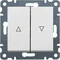 Interrupteur d'obturateur monostable LUMINA (fermer) blanc