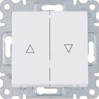 Interrupteur d'obturateur monostable LUMINA (fermer) blanc