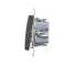 Interrupteur double croix 2 touches (module) 230, anthracite métallique