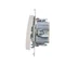 Interrupteur double croix 2 touches (module) 230, blanc