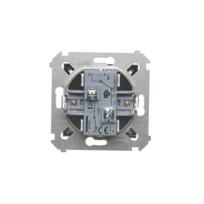 Interrupteur double d'escalier Simon 54 WMDL-06020x-048 sans pictogramme (module) 10AX, 250 V~, bornes à vis ; anthracite
