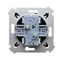 Interrupteur double d'escalier Simon 54 WMDL-06020x-049 sans pictogramme (module) 10AX, 250 V~, bornes à vis ; noir