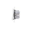 Interrupteur double d'escalier Simon 55 WMDL-TW6-2L2X-111 avec rétroéclairage sans pictogramme - rétroéclairage individuel pour chaque bouton (module) 10 AX, 250 V~, connecteurs rapides ; blanc mat