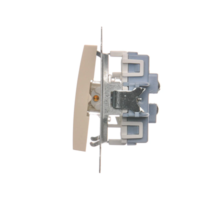 Interrupteur escalier double (module) 10A 230V crème bornes à vis