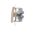 Interrupteur escalier double (module) 10A 230V crème bornes à vis