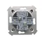 Interrupteur escalier double (module) 10A 250V bornes à vis anthracite (métallique)