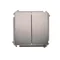 Interrupteur escalier double (module) 10A 250V bornes à vis inox (métallique)