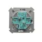 Interrupteur escalier double (module) 10A 250V bornes à vis inox (métallique)