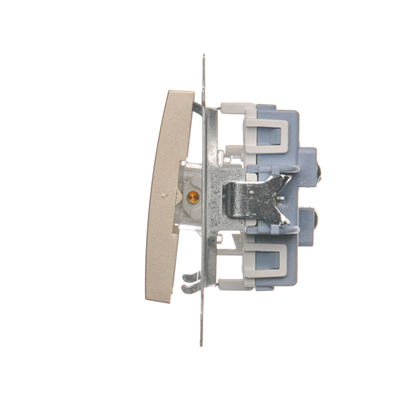 Interrupteur escalier double (module) 10A 250V bornes à vis or (métallique)