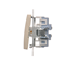 Interrupteur escalier double (module) 10A 250V bornes à vis or (métallique)